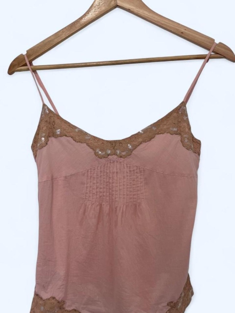 Vintage 2000s Hollister Beaded Lace Tank S